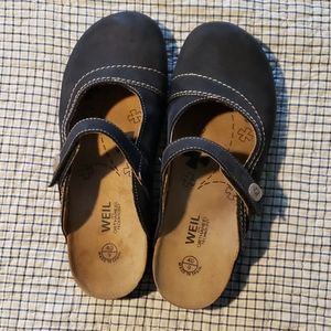 Dr. Weil mules with Orthaheel, women's size 9(40)